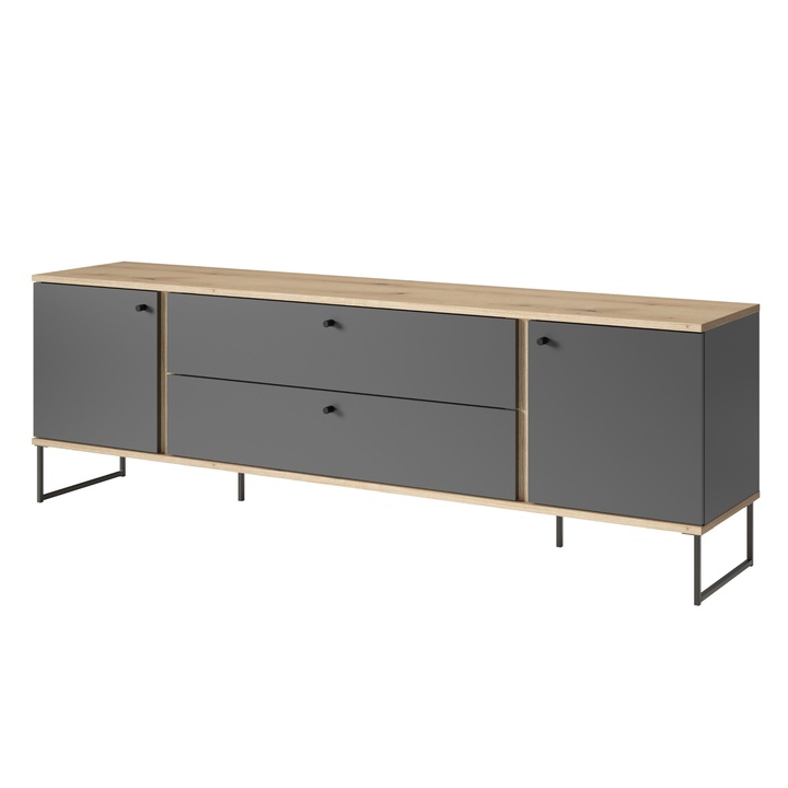 TV stolek KANDOO 1 antracitová/dub evoke 1