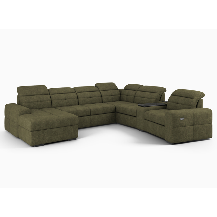 Sconto Sedací souprava KANTON pravá, olivová