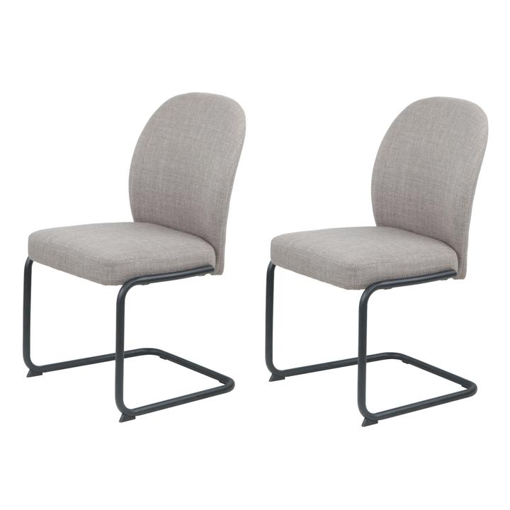 Sconto Jídelní židle KAREN II S šedá, set 2 ks