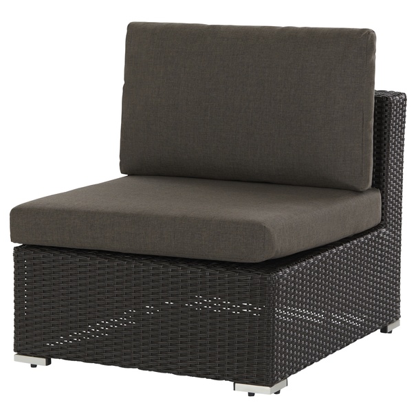 Sconto Zahradní pohovka KASIOPEA tmavě šedá