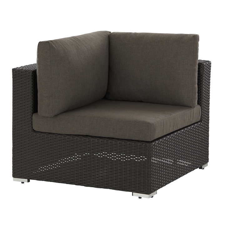 Sconto Rohová pohovka KASIOPEA tmavě šedá