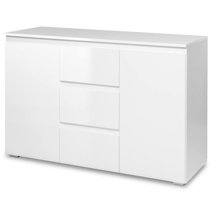 Sconto Komoda KASSIOPI 01A bílá vysoký lesk