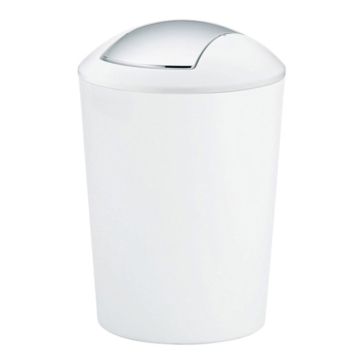 Odpadkový koš KELA MARTA II bílá/stříbrná, 5 l 1