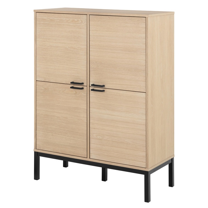 Komoda KENSINGTON 91 dub/matná černá 1