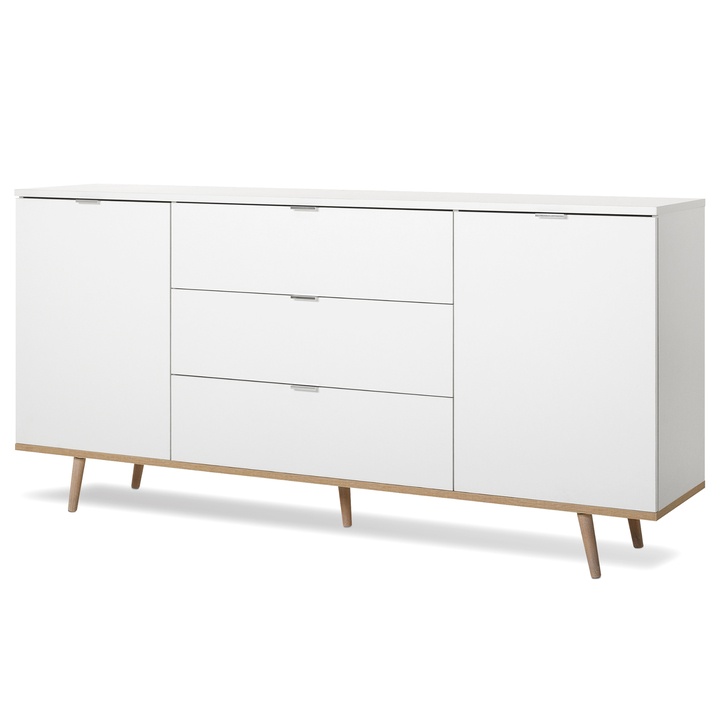 Sconto Komoda KEVEN 51 dub sonoma/bílá