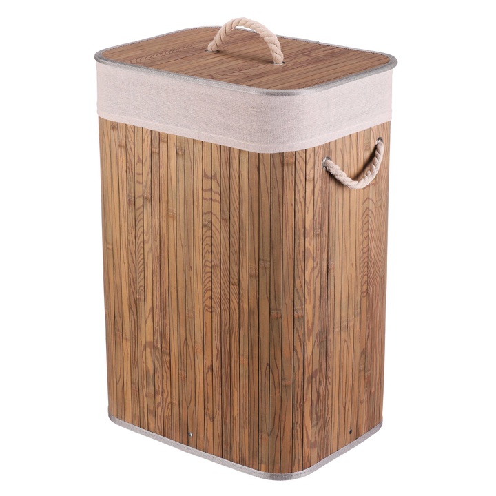Koš na prádlo KHAN bambus, šířka 40 cm 1