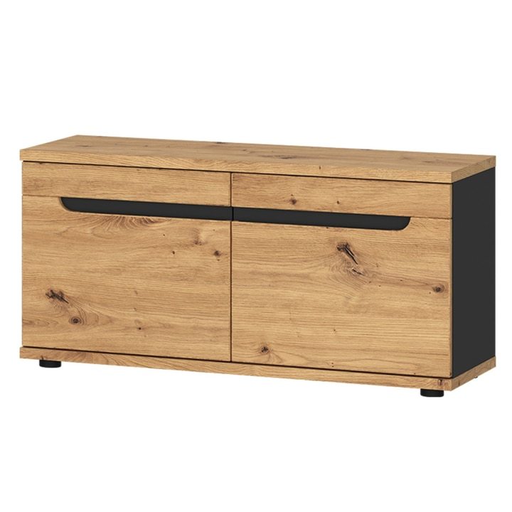 Lavice KINGSTON dub artisan/antracitová 1