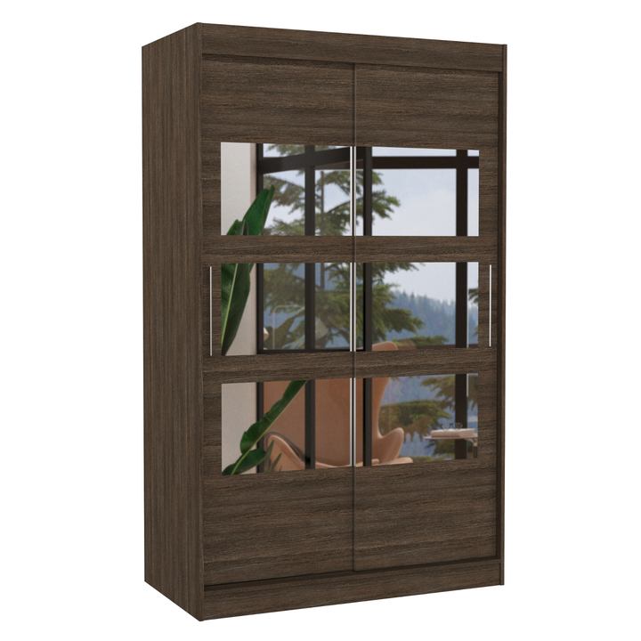 Sconto Šatní skříň KOSTA čokoládově hnědá
