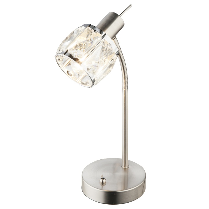 Stolní lampa KRIS 2 matný nikl 1
