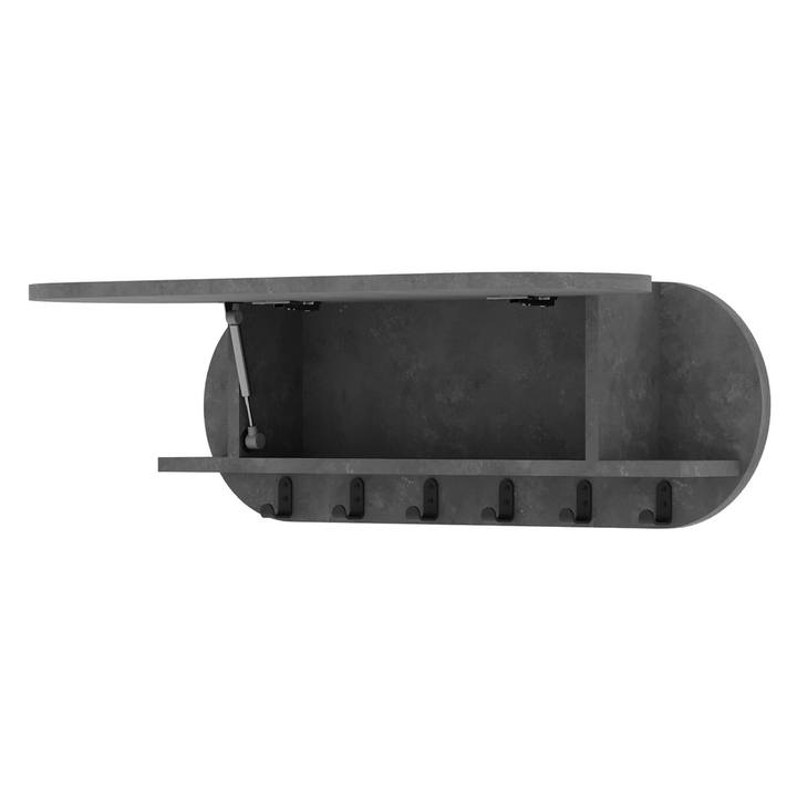 Nástěnný věšák KROMA šedá 1