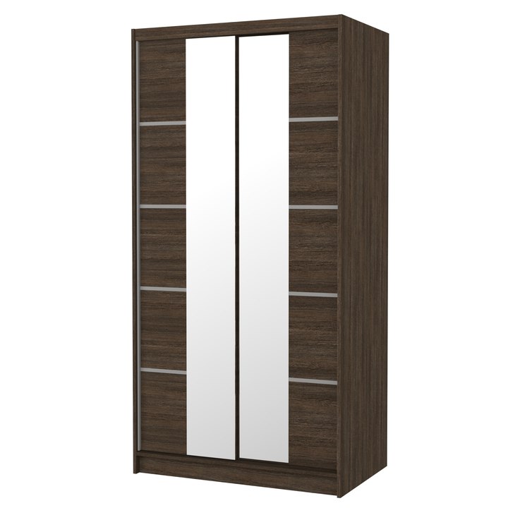 Šatní skříň KSAVERA čokoládová 1