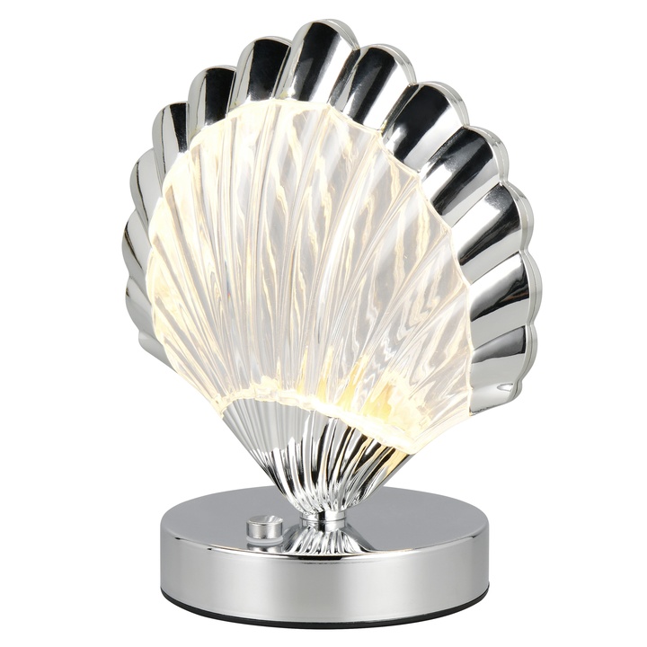 Stolní lampa KUORI chrom/průhledná 1