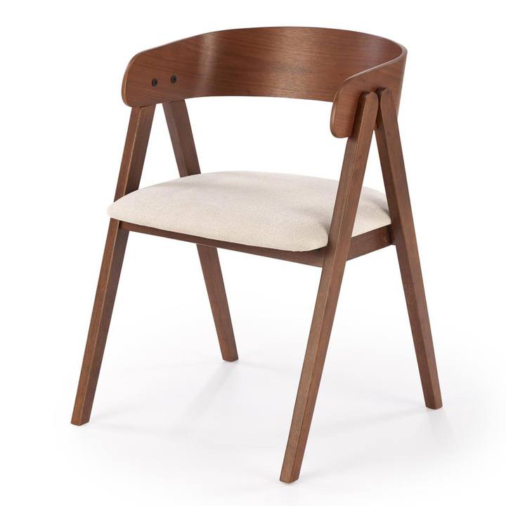 Sconto Jídelní židle KZ-562 ořech/světle béžová