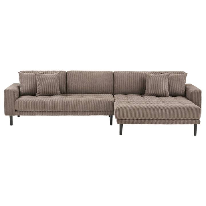 Sconto Sedací souprava LADU pravá, hnědá