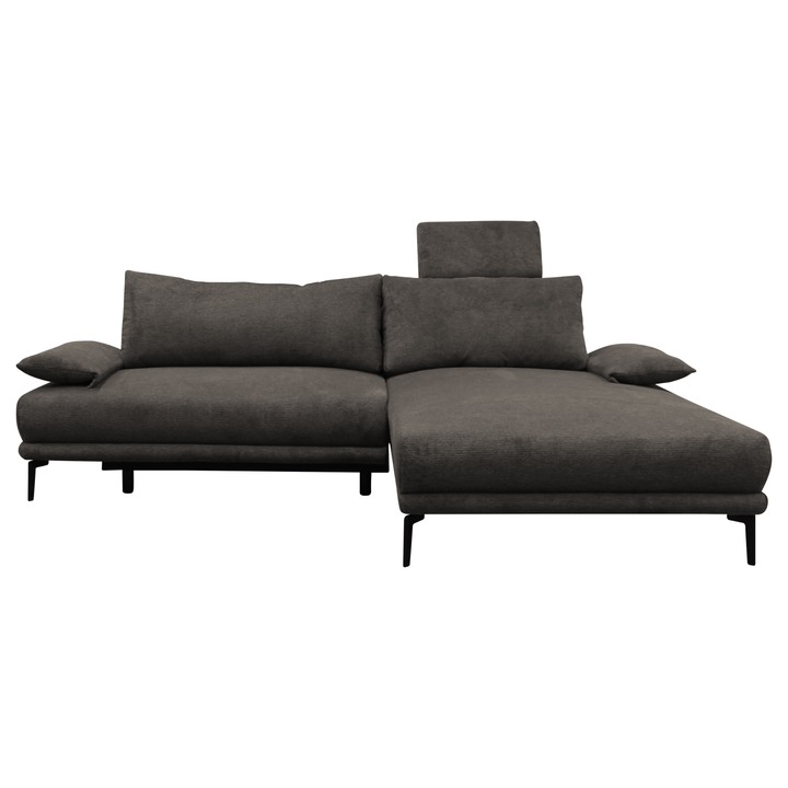 Sconto Sedací souprava LAGACY pravá, tmavě šedá