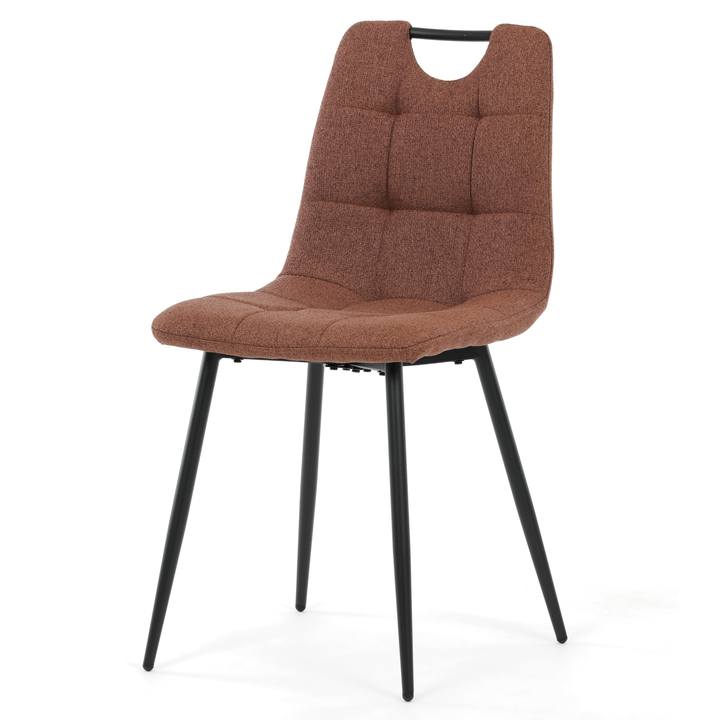 Sconto Jídelní židle LAMIN hnědá/černá