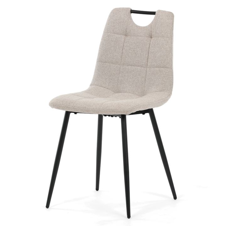 Sconto Jídelní židle LAMIN béžová/černá
