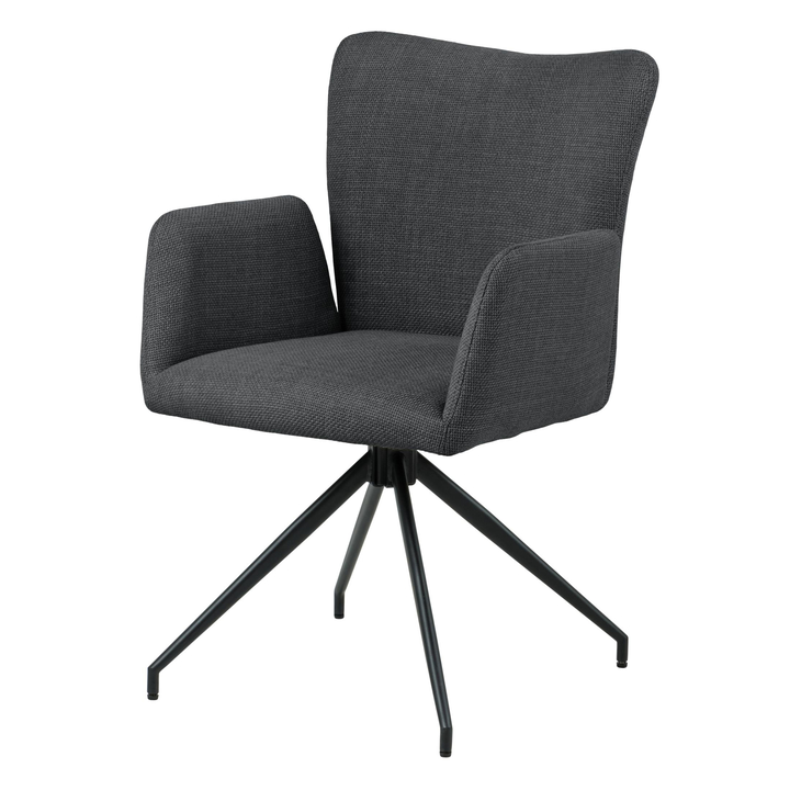 Sconto Jídelní židle LAURA šedá/černá