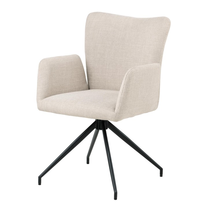 Sconto Jídelní židle LAURA béžová/černá