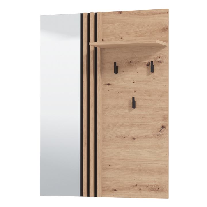 Předsíňový panel LAVAL dub artisan/černá 1