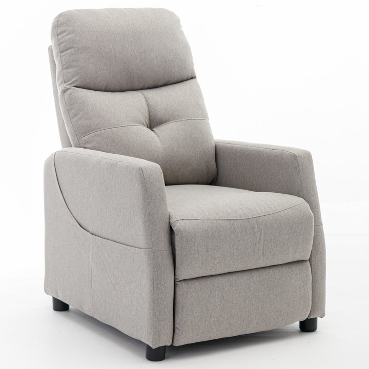 Sconto Relaxační křeslo LAWRENCE I stříbrná