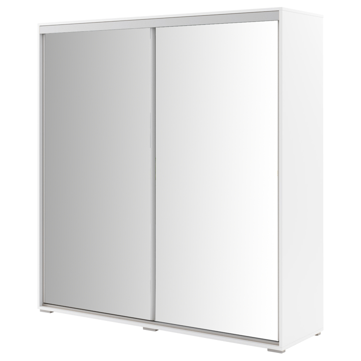 Sconto Šatní skříň LAYS 1 bílá, šířka 100 cm, výška 215 cm