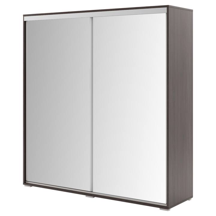 Sconto Šatní skříň LAYS 1 čokoládová, šířka 125 cm, výška 245 cm