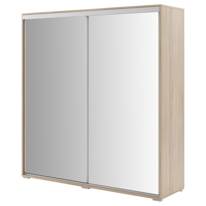 Sconto Šatní skříň LAYS 2 dub sonoma, šířka 230 cm, výška 215 cm