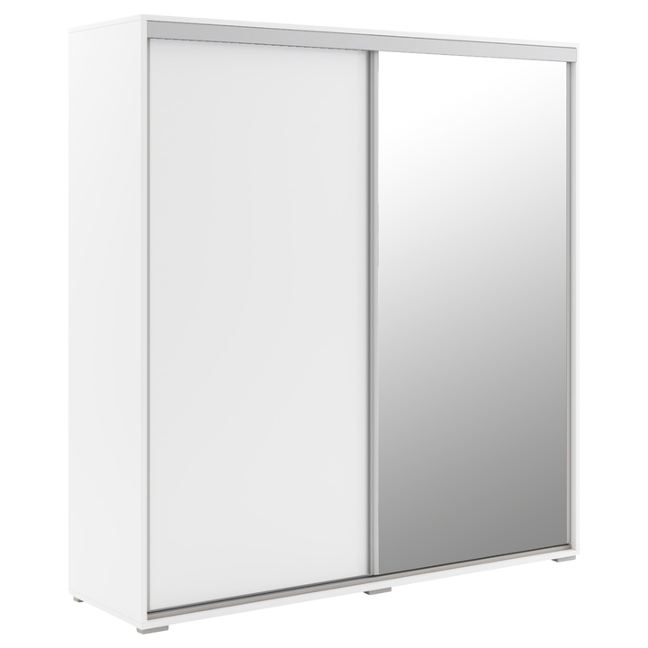 Sconto Šatní skříň LAYS 5 bílá, šířka 125 cm, výška 245 cm