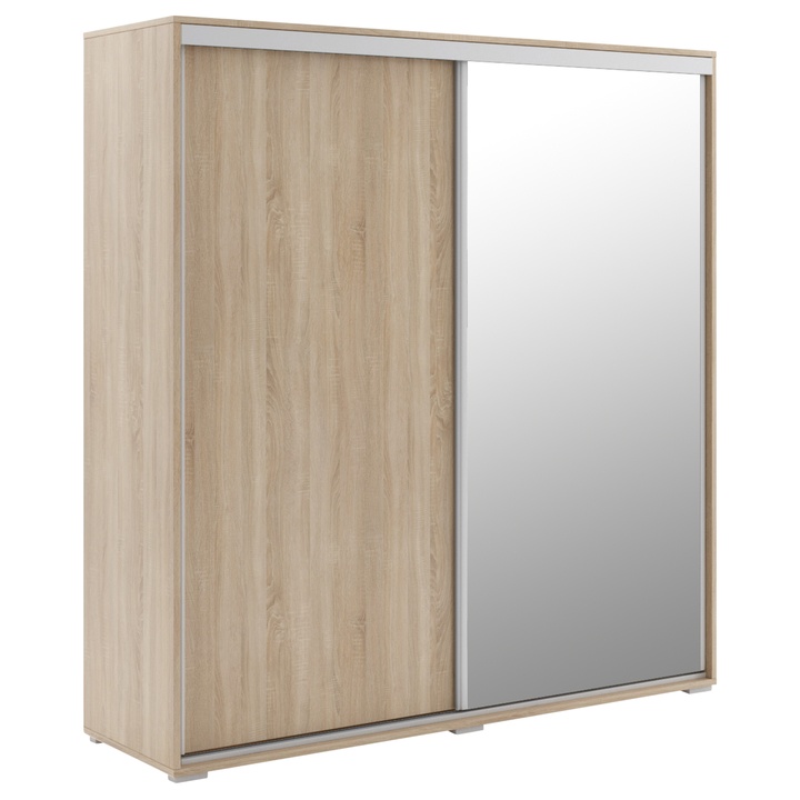 Sconto Šatní skříň  LAYS 6 dub sonoma, šířka 230 cm, výška 245 cm