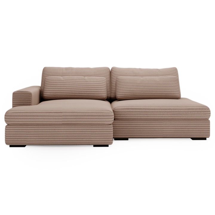 Sconto Sedací souprava LEIDA levá, hnědá