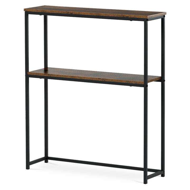 Sconto Konzolový stolek LEO černá/staré dřevo