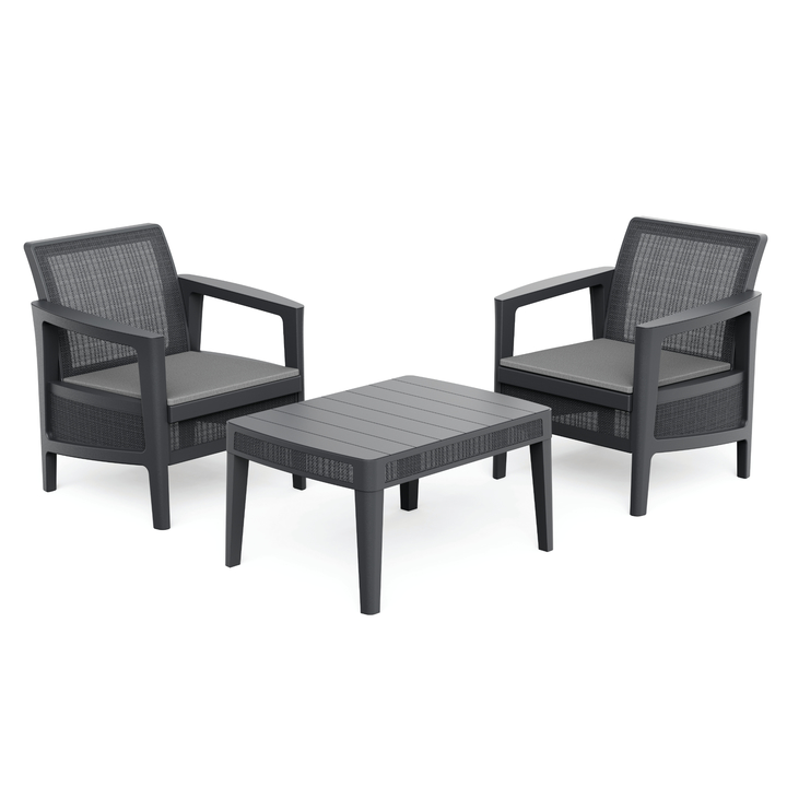 Zahradní sestava LICIA 1 grafitová/šedá 1