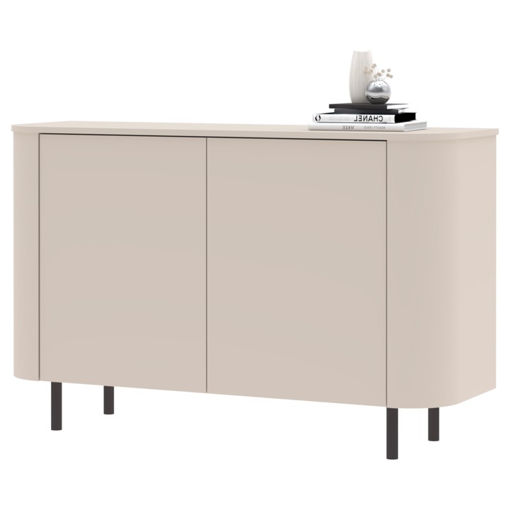 Sconto Komoda LIDO 2DV kašmír, výška 83 cm