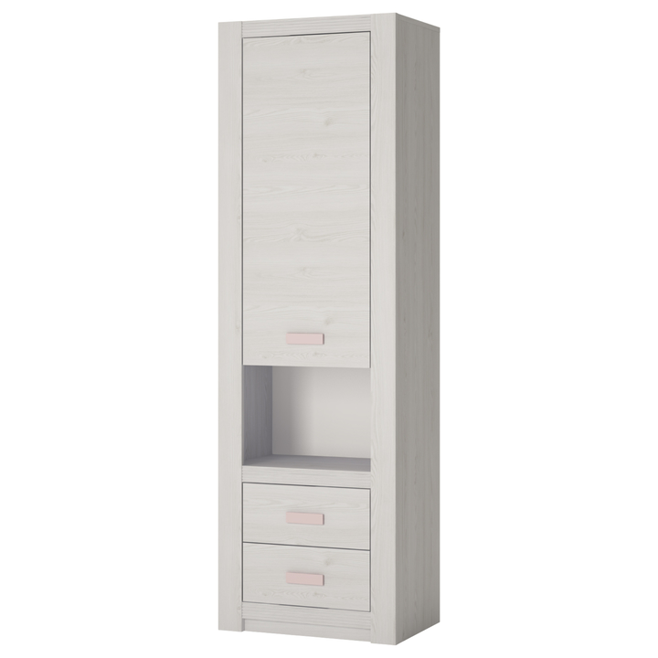 Sconto Regál LILO 2 světlý jasan/růžová