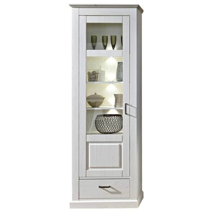 Vitrína LIMA 01 pinie/bílá 1