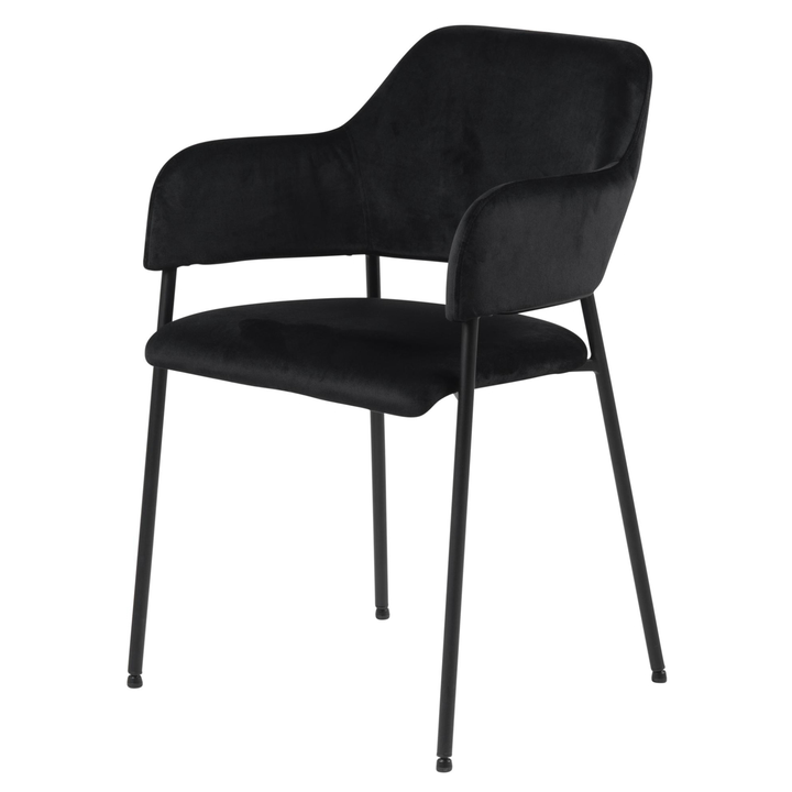 Sconto Jídelní židle LIMA černá/matná černá