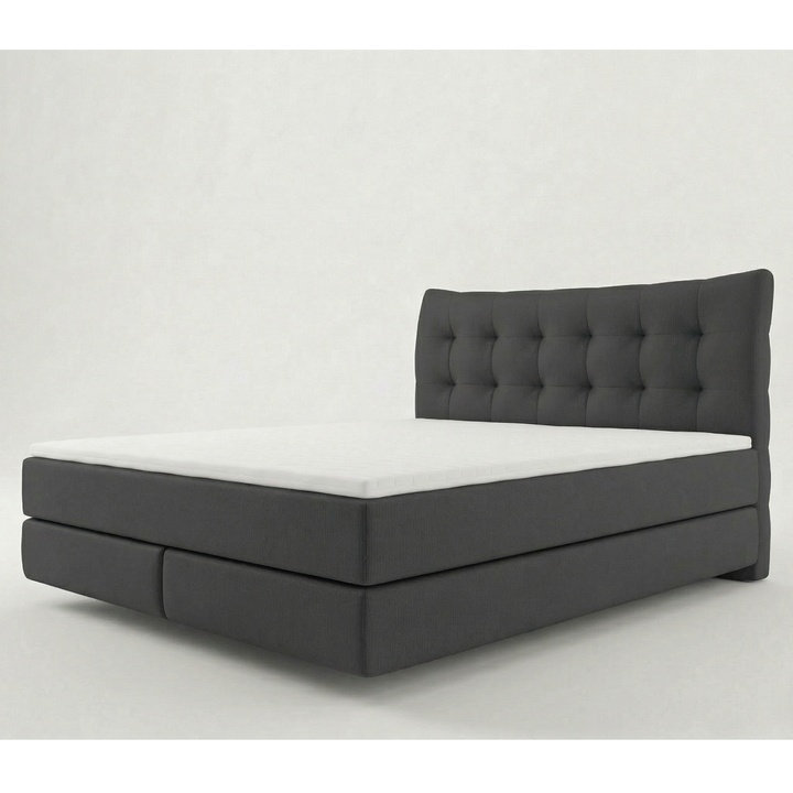 Sconto Postel boxspring LIMONE šedá, 180x200 cm