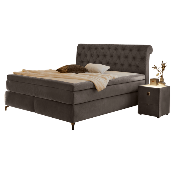 Postel boxspring LINDSAY šedá 1