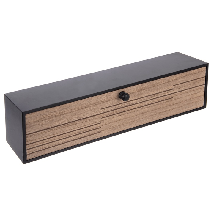 Sconto Kazeta na čaj LINE černá/přírodní