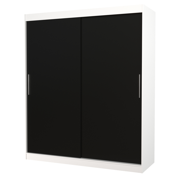Sconto Šatní skříň LINTON bílá/černá