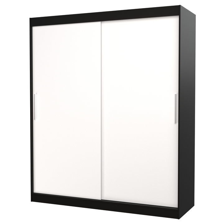 Sconto Šatní skříň LINTON černá/bílá