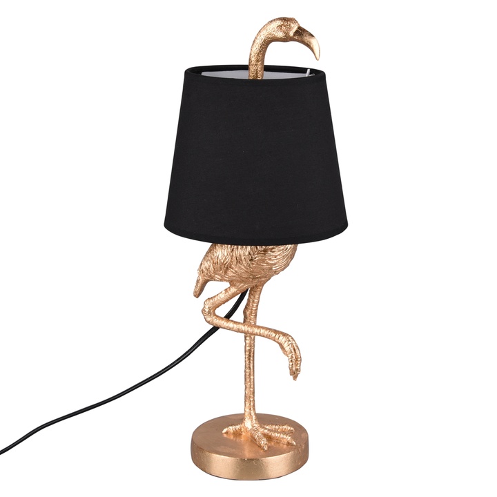Sconto Stolní lampa LOLA zlatá/černá