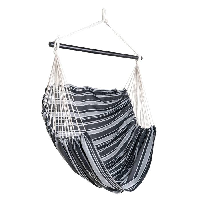 Sconto Houpací síť/křeslo LOMAO šedá/černá