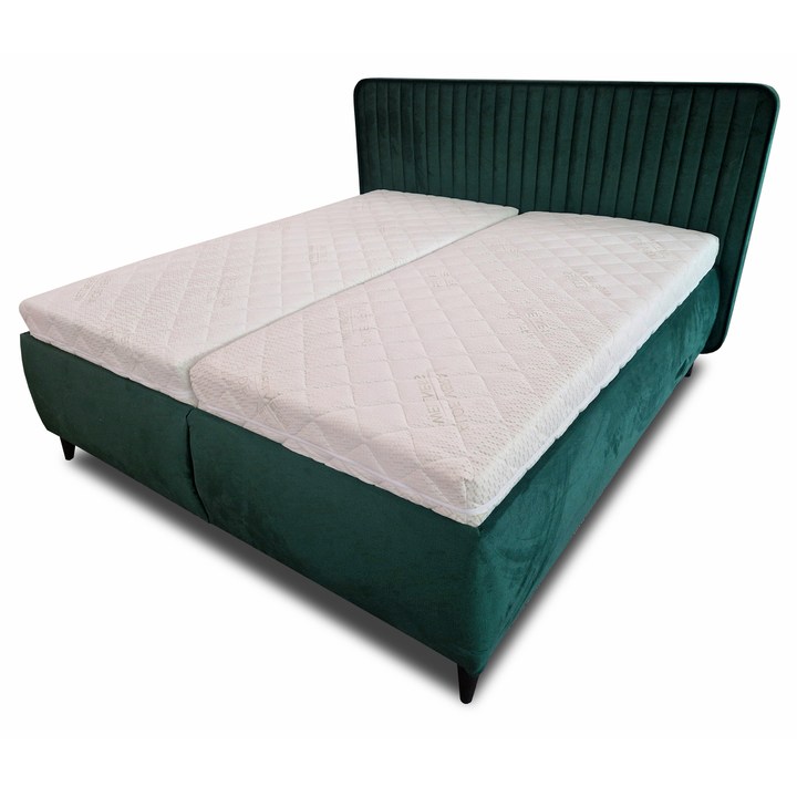 Sconto Postel s polohovacím roštem LOREEN zelená, 180x200 cm