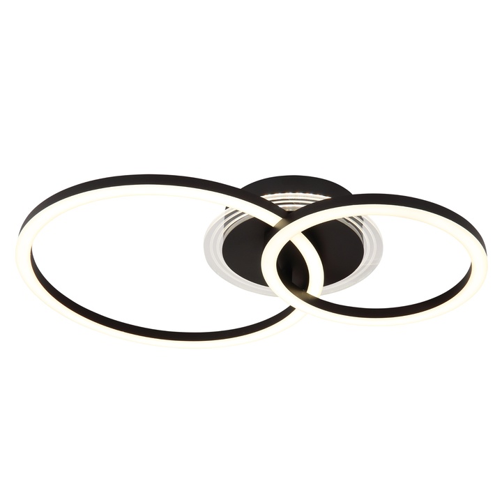 Sconto Stropní svítidlo LORETTA 2 černá/bílá