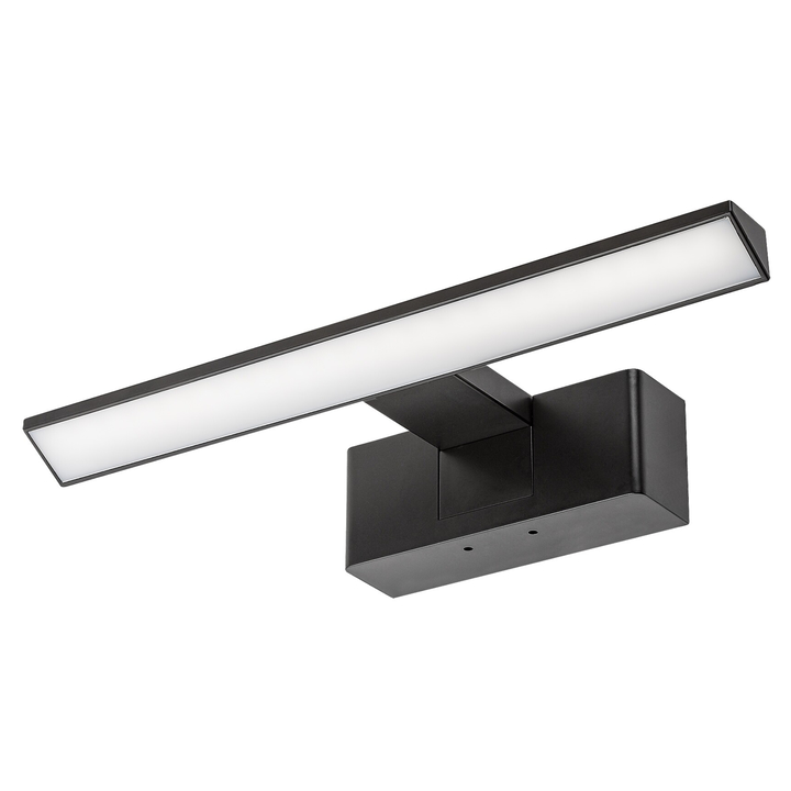 Koupelnové nástěnné LED svítidlo LORIC černá, šířka 30 cm 1