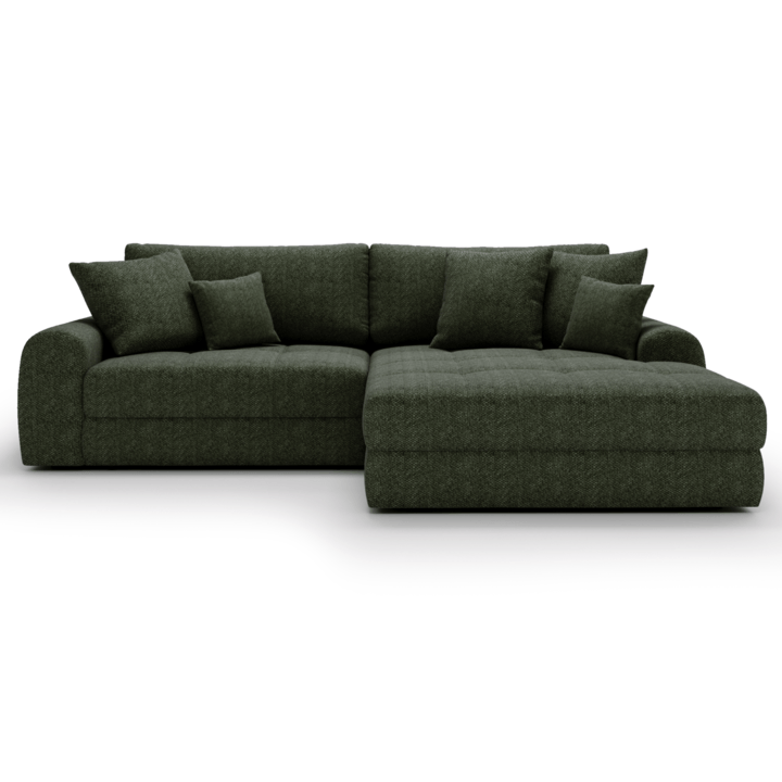 Sconto Sedací souprava LORSON pravá, tmavě zelená