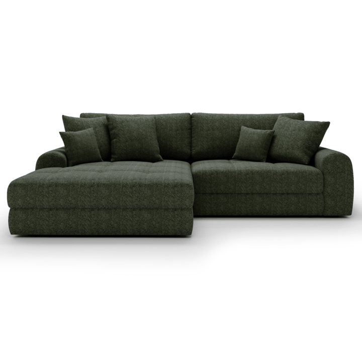 Sconto Sedací souprava LORSON levá, tmavě zelená