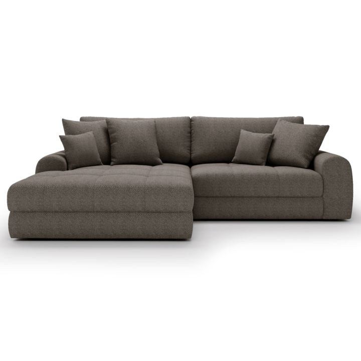 Sconto Sedací souprava LORSON levá, šedohnědá